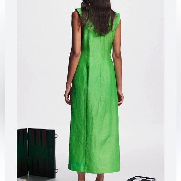 NWT Alemais Dazzie Midi Dress in Green Size 4 - Picture 3 of 8